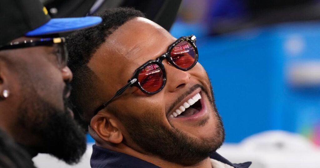 ‘It would be a fun year.’ Rams all for Aaron Donald returning to pair with Myles Garrett