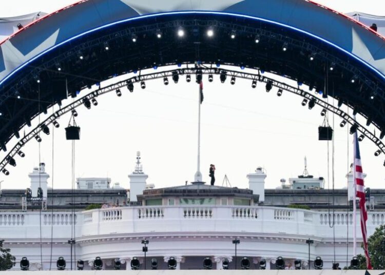 As Trump celebrates 80th birthday with a UFC cage-fighting event, big issues loom over his presidency