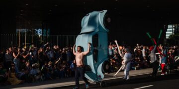 Puppets, performers and politics filled the streets at LACMA’s first-ever Art Parade
