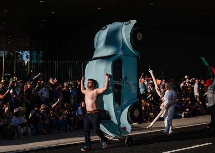 Puppets, performers and politics filled the streets at LACMA’s first-ever Art Parade