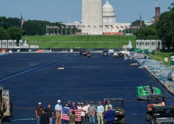 Trump says Reflecting Pool work is done and it’s set to be filled with water