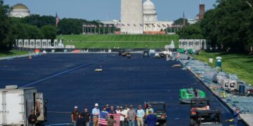 Trump says Reflecting Pool work is done and it’s set to be filled with water