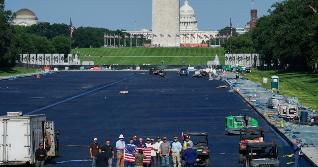 Trump says Reflecting Pool work is done and it’s set to be filled with water