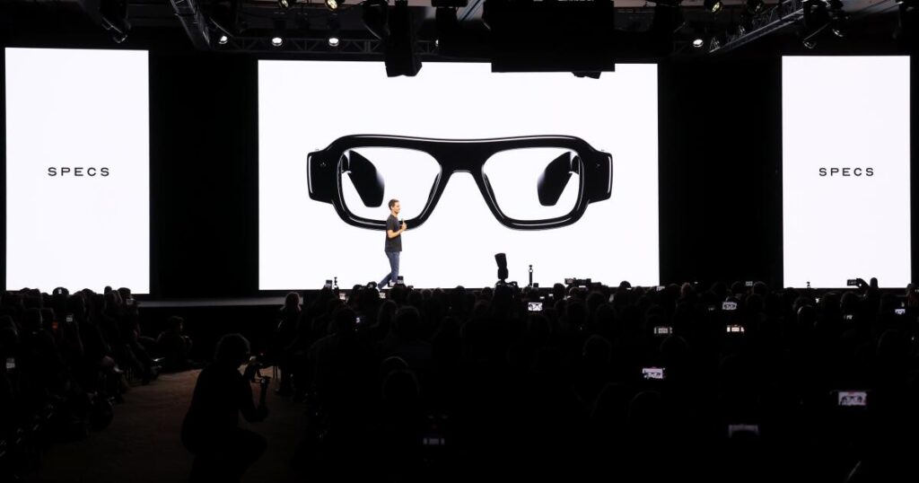 Snap unveils its $2,195 augmented reality glasses as rivalry with Meta heats up