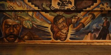 On the avenue that bears César Chávez’s name, murals honoring him remain — for now