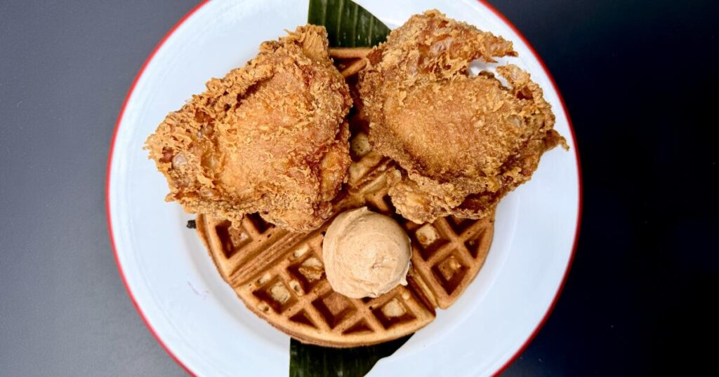 There’s a new L.A. waffle to obsess over, and it comes with Filipino-style fried chicken