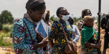 Mourners bury a 6-month-old Ebola victim in Congo outbreak’s third orphanage death