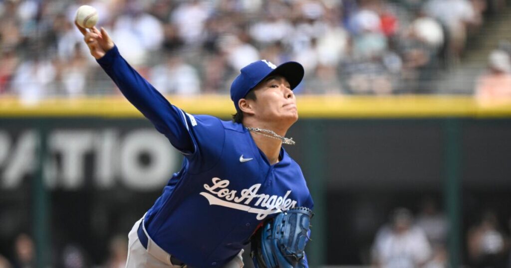 Yoshinobu Yamamoto flirts with perfect game, MLB record in Dodgers’ victory