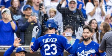 Kyle Tucker and Dalton Rushing rebound with consecutive homers, Dodgers rout Padres