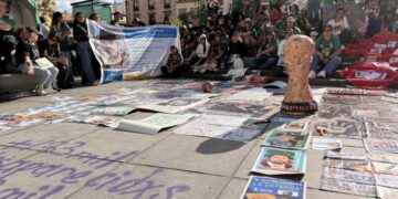 Guadalajara protesters accuse Hyundai of using World Cup to hide ‘dirty supply chain’