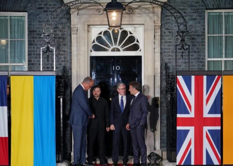 Starmer hosts Zelensky, Macron and Merz; Russian strikes hit nuclear site, kill 3 in Ukraine