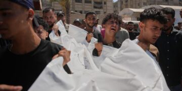 Israeli drone strike kills Palestinian siblings in a Gaza tent camp