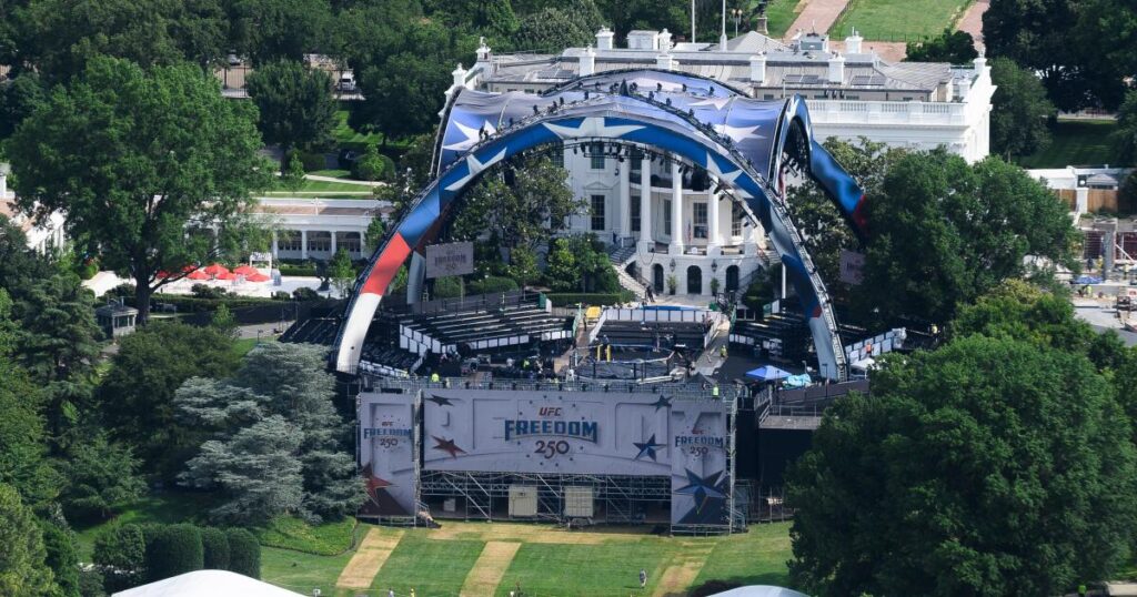 Trump administration sued over ‘illegal’ and ‘corrupt’ UFC event on White House lawn