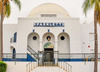 The Sparkletts building is now a historic monument. What’s next for L.A.’s mosque-like oasis?