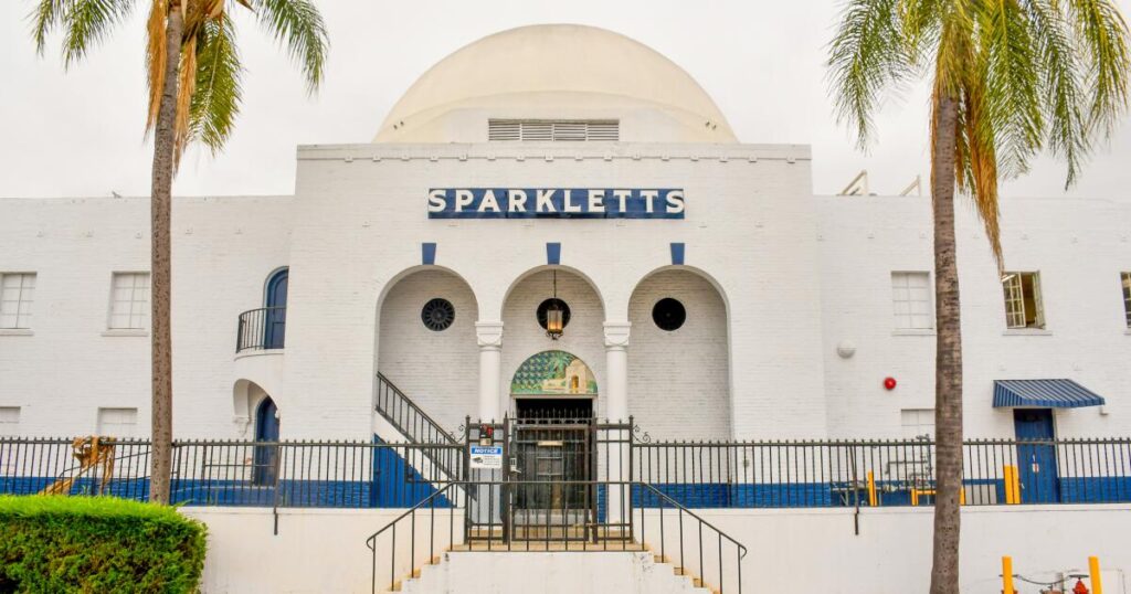 The Sparkletts building is now a historic monument. What’s next for L.A.’s mosque-like oasis?