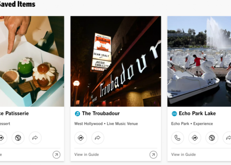 A new L.A. Times feature: Now you can save our expert recs for your next adventure
