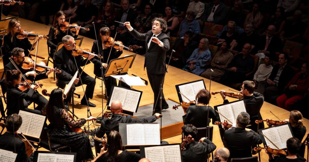 Dudamel’s Disney Hall send-off became more than a mere party