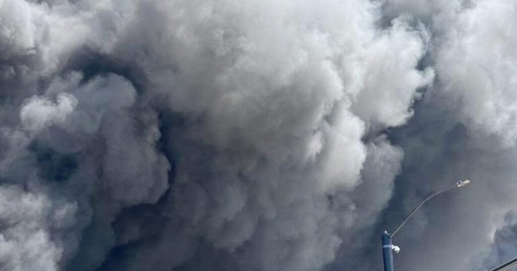 Immense fire engulfs million-square-foot California warehouse; smoke seen for miles