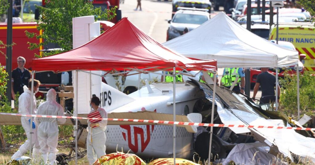 Skydiving plane crashes in northeastern France, killing all 11 people on board