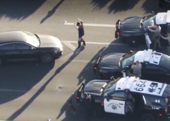 Double-murder suspect caught after CHP deploys spike strips, uses PIT maneuver