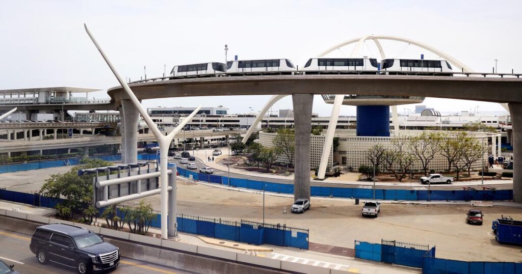 As World Cup fans pour into LAX, long-awaited people mover train struggles with delays
