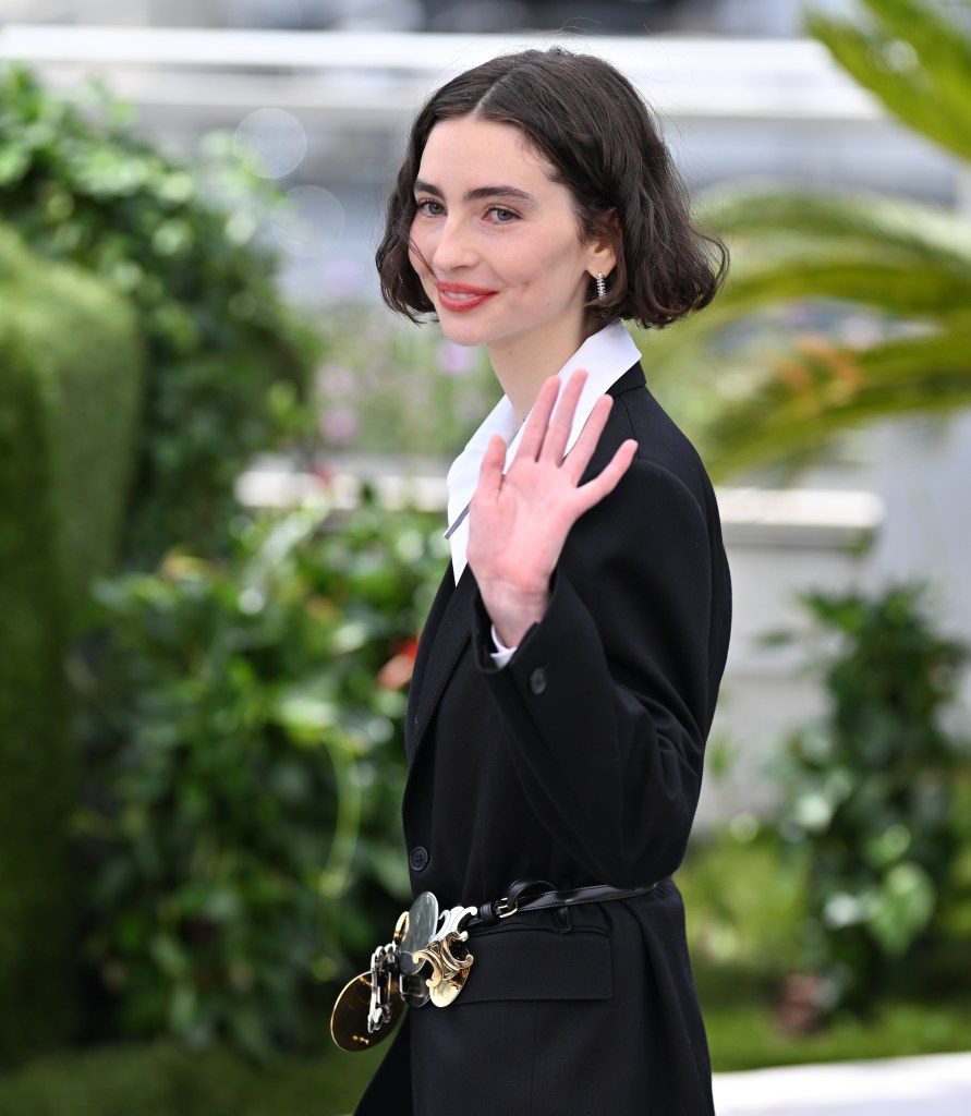US actress Meadow Rain Walker waves during a photocall for 