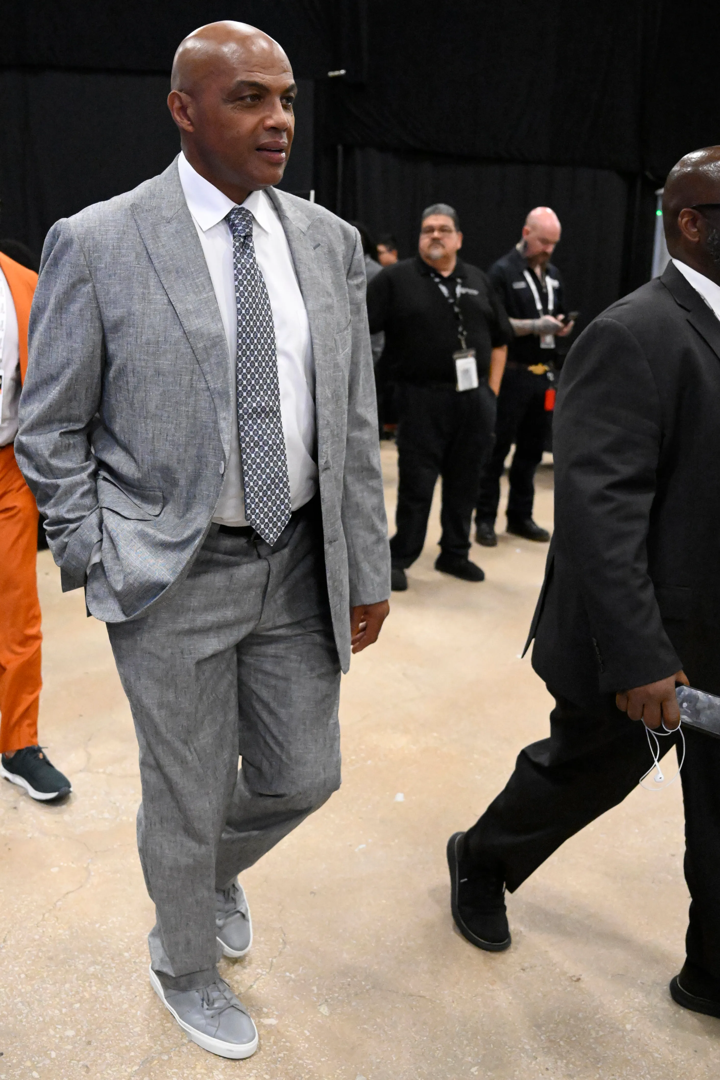 Charles Barkley attends a game between the New York Knicks and the San Antonio Spurs during Game One of the 2026 NBA Finals on June 2, 2026 at Frost Bank Center in San Antonio, Texas