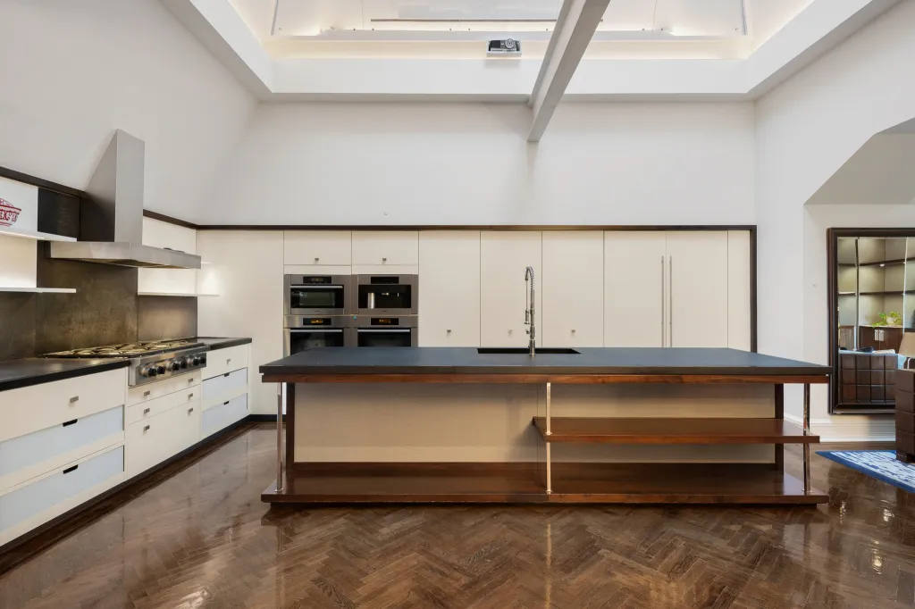 A peek inside one of the kitchens.
