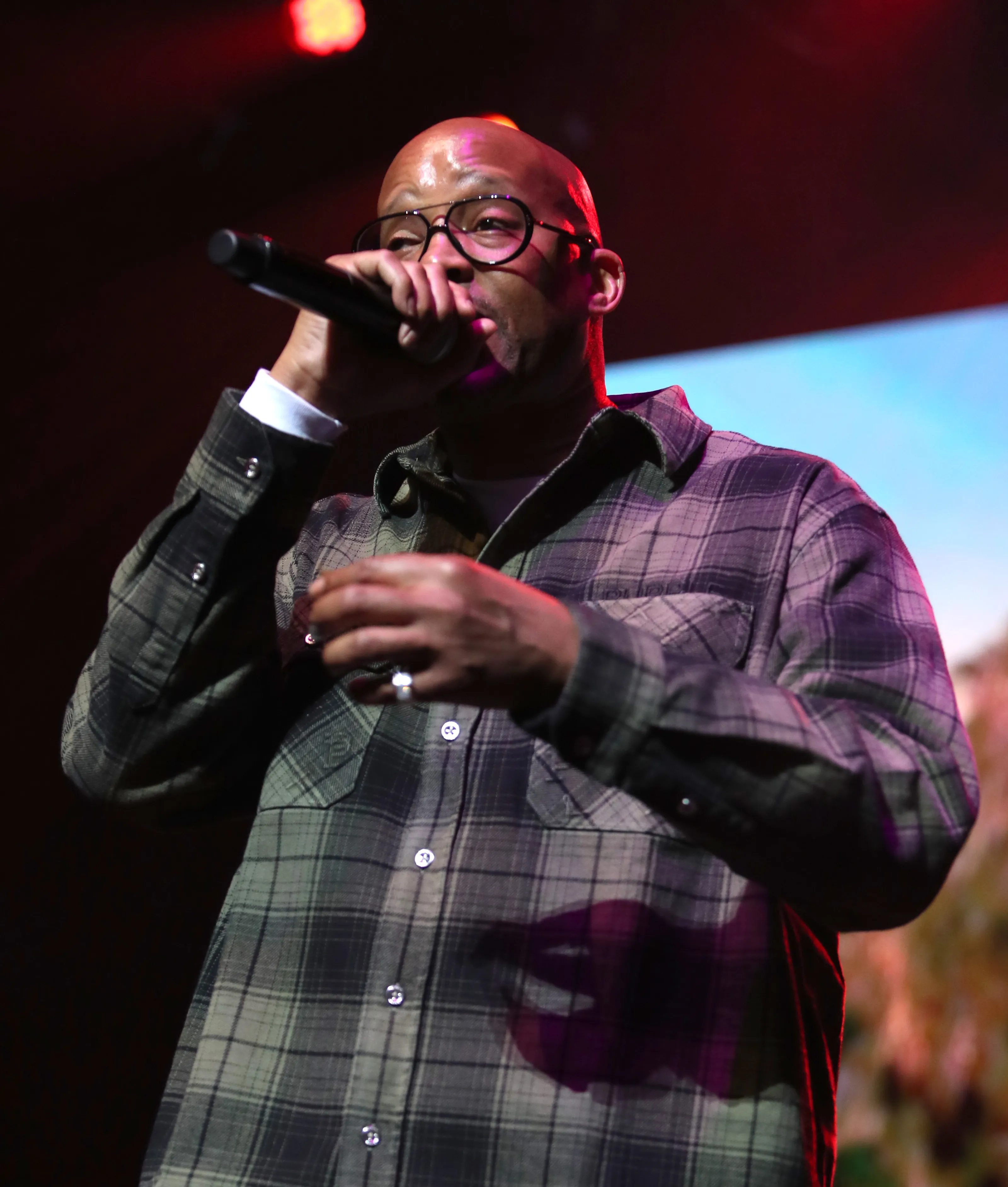 Warren G performs at Rhythm & Roast Event Presented By Cordell Broadus And Sharestix at The Novo on February 22, 2024 in Los Angeles, California.