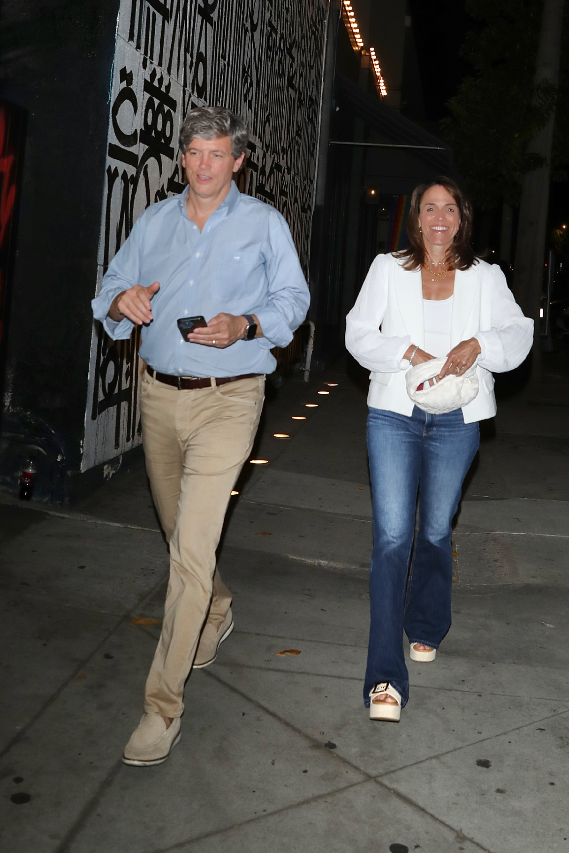 Brooks Nader's family members leaving Craig's in West Hollywood for a family dinner.