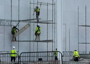 WATCH: Workers finally tear Donald Trump’s name off Kennedy Center