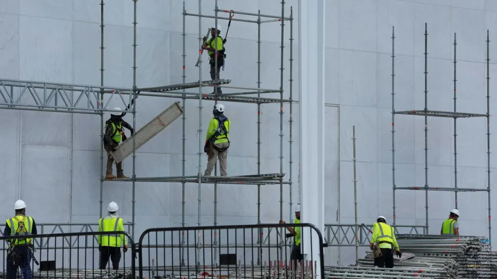 WATCH: Workers finally tear Donald Trump’s name off Kennedy Center