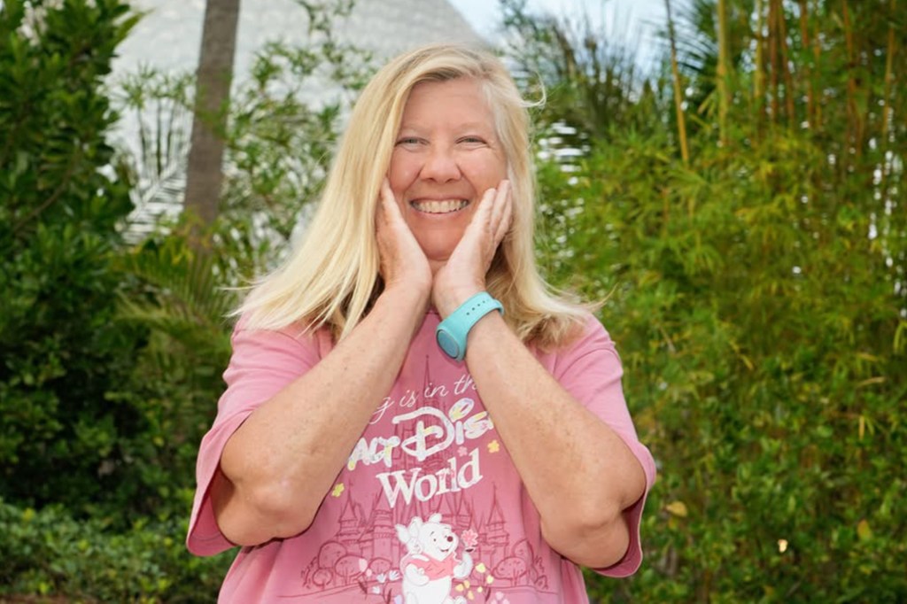 Kathleen Koszola, 61, who posts Disney Parks content on social
