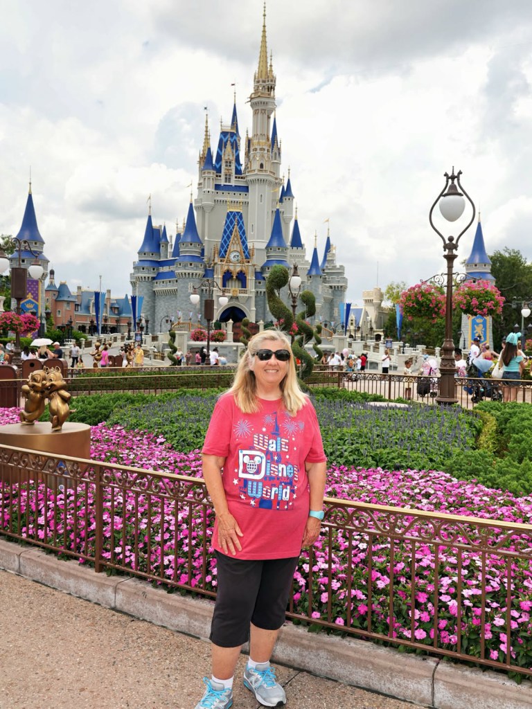 Koszola (pictured) at the Magic Kingdom park, where she goes weekly.
