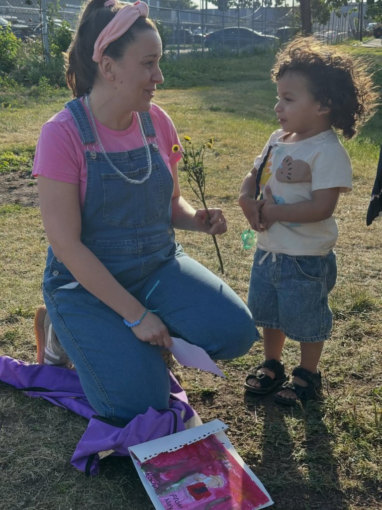 The YouTuber, whose real name is Rachel Griffin Accurso, shared a video of herself speaking with the daughter of a detained man in the facility, who emotionally recounted her visit with him.