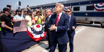 How Trump Put Himself in the Middle of America’s 250th