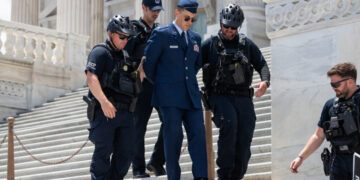 Air Force Detains Officer Who Called for Trump’s Impeachment at Capitol