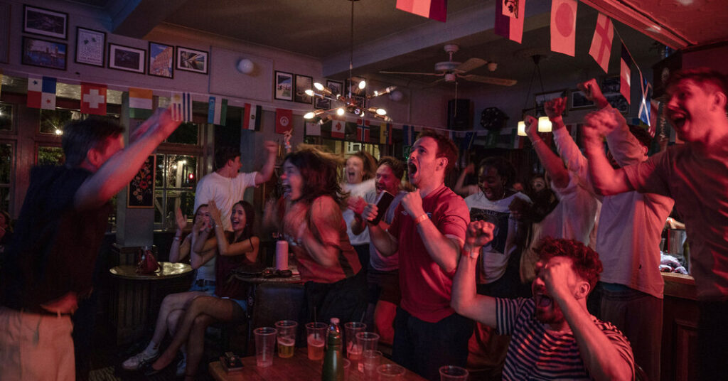 Fatigue, Tension, Joy: England Pulls a World Cup All-Nighter