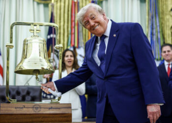 President Rings Stock Market Opening Bell to Celebrate Trump Accounts
