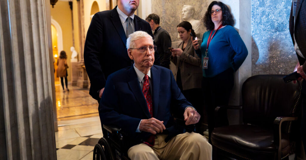 Still Hospitalized, McConnell Speaks to G.O.P. Allies, They Say