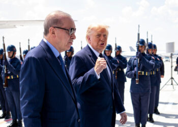 Drama and Spectacle as Trump Makes His NATO Entrance