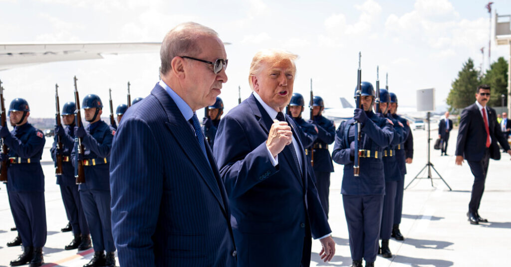 Drama and Spectacle as Trump Makes His NATO Entrance