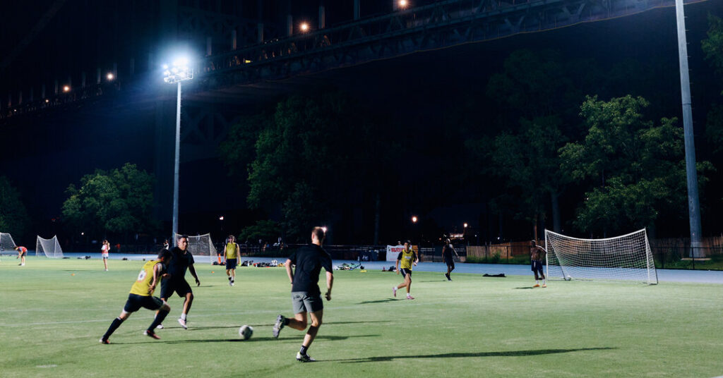 The City That Never Sleeps Suits Up to Play Late-Night Soccer