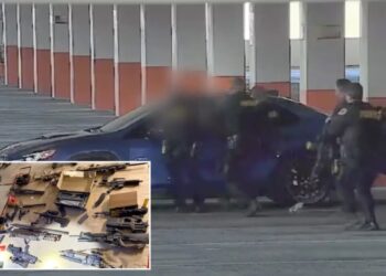 Trans gunman caught in alleged casino terror plot with huge cache of weapons — as cops release chilling footage