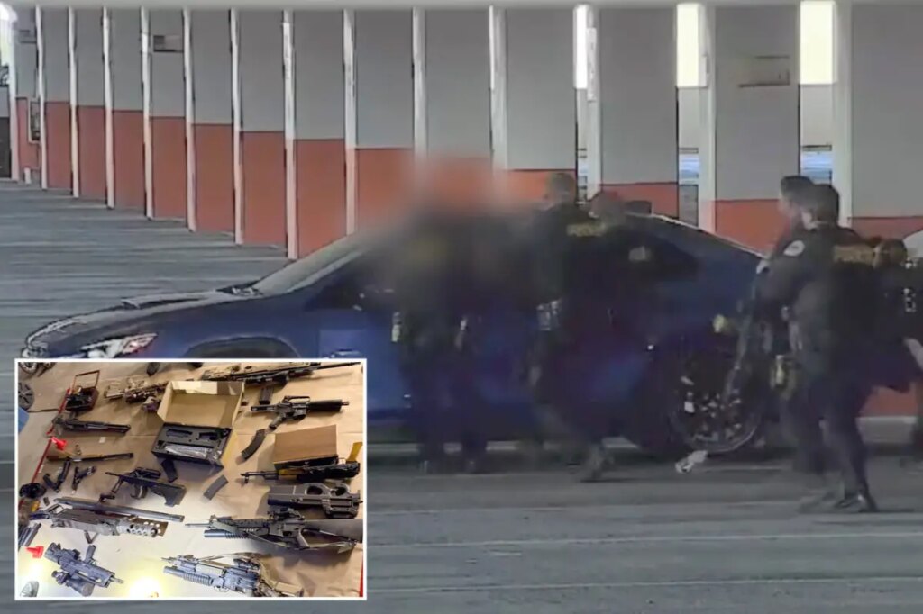 Trans gunman caught in alleged casino terror plot with huge cache of weapons — as cops release chilling footage