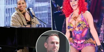 Alicia Keys, Cardi B perform for star-stacked crowd at Michael Rubin’s famed White Party