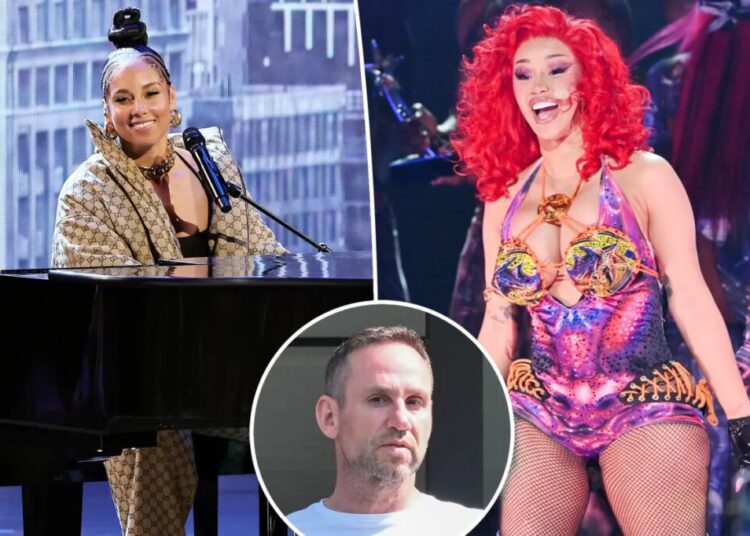 Alicia Keys, Cardi B perform for star-stacked crowd at Michael Rubin’s famed White Party
