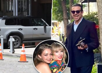 Gigi Hadid and Bradley Cooper make their way to Taylor Swift, Travis Kelce’s rehearsal dinner at MSG