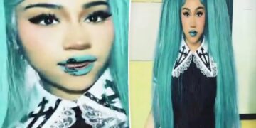 North West, 13, shows off blue lips and black teeth in zombie-inspired makeover