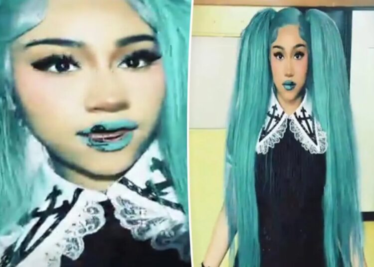 North West, 13, shows off blue lips and black teeth in zombie-inspired makeover